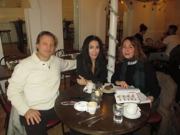 Blind director Michael Mailer with producer Jennifer Gelfer and Anne-Katrin Titze